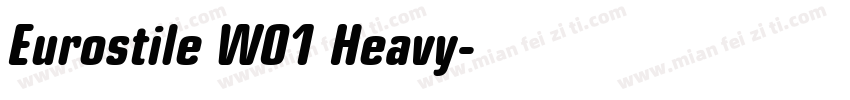 Eurostile W01 Heavy字体转换